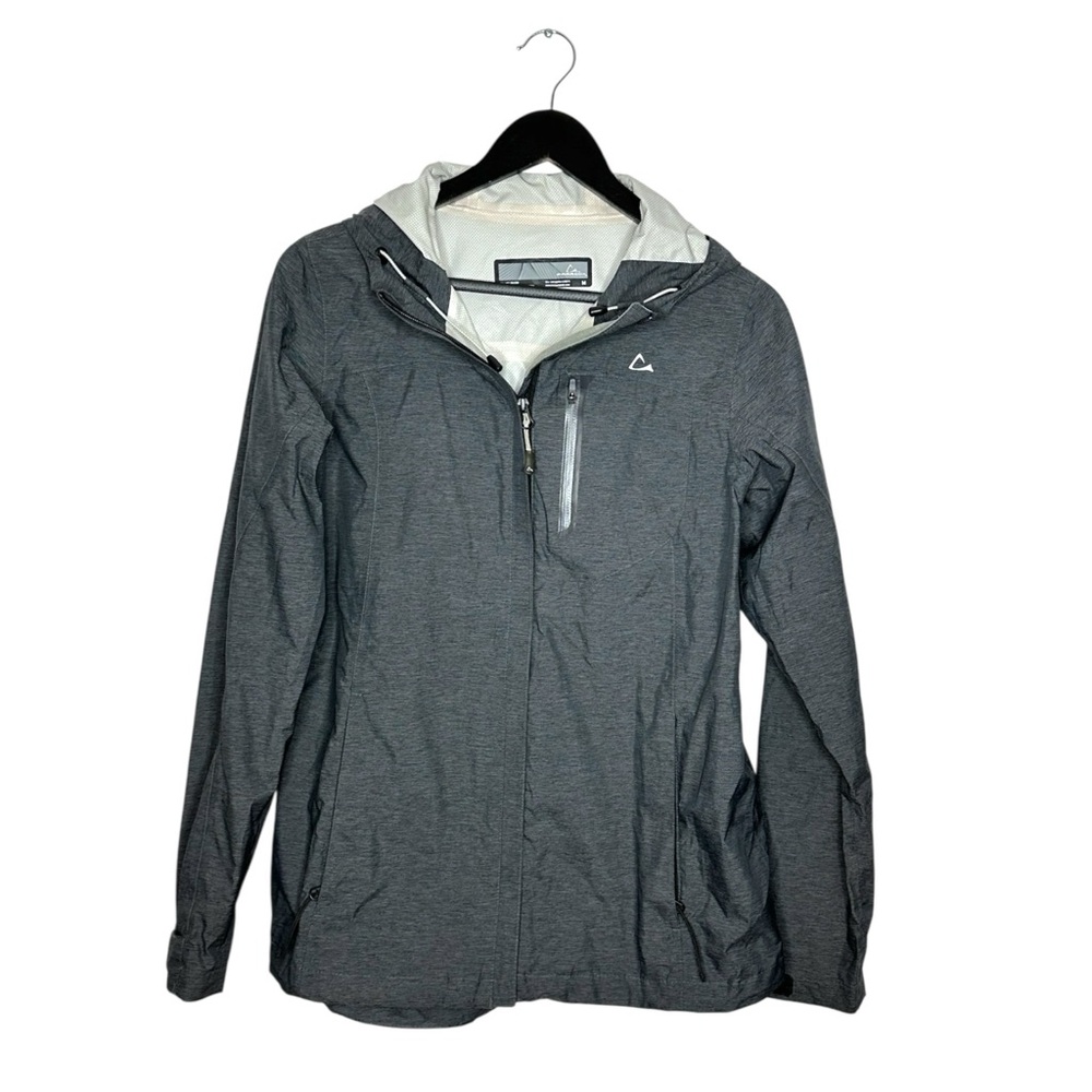 Paradox Gray Lightweight Hooded Windbreaker Jacket Full Zip Outdoor Medium